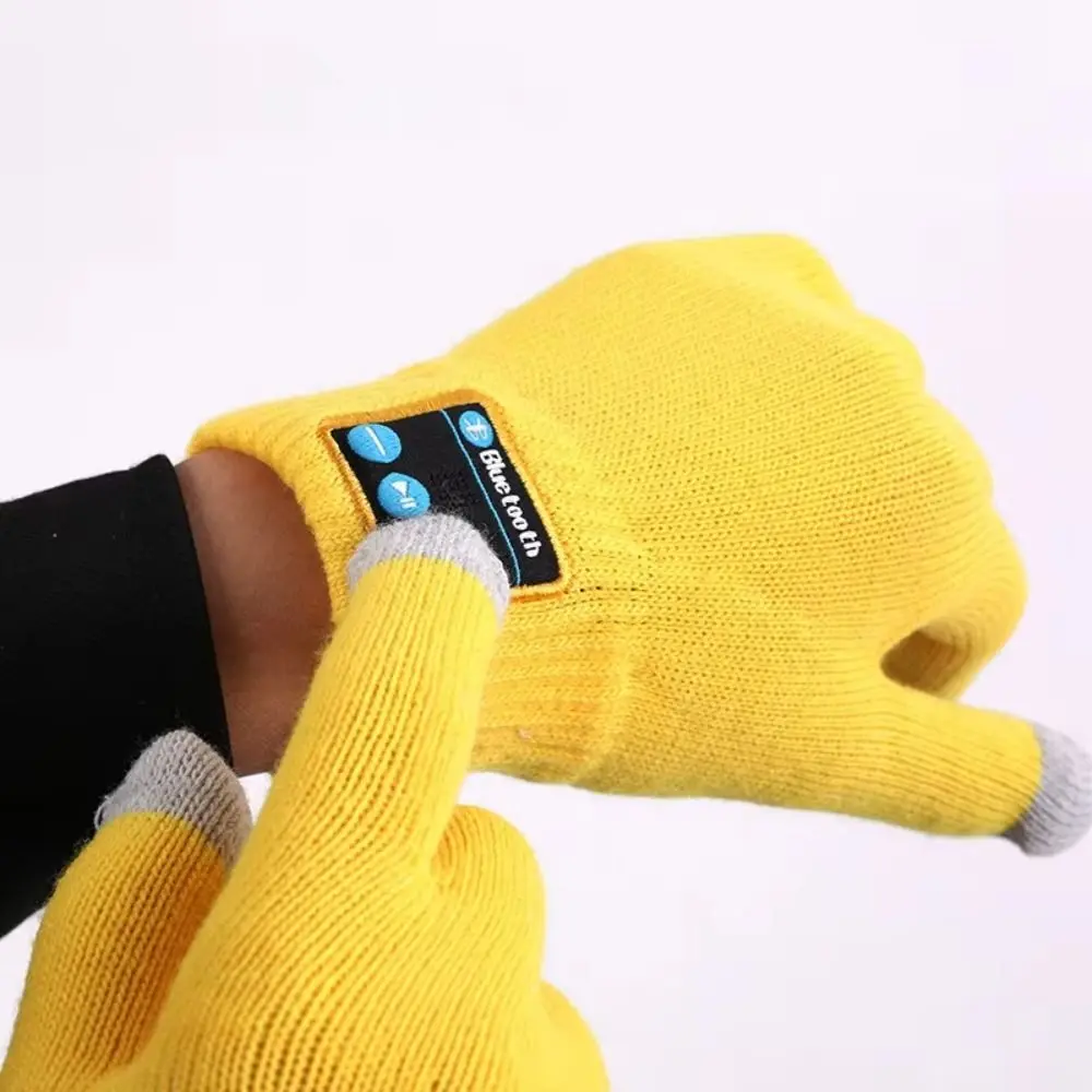 Touch Screen Bluetooth Gloves with Clear Sound Knitted Winter Warm Mittens Durable Usb Charging Phone Answering Gloves Riding