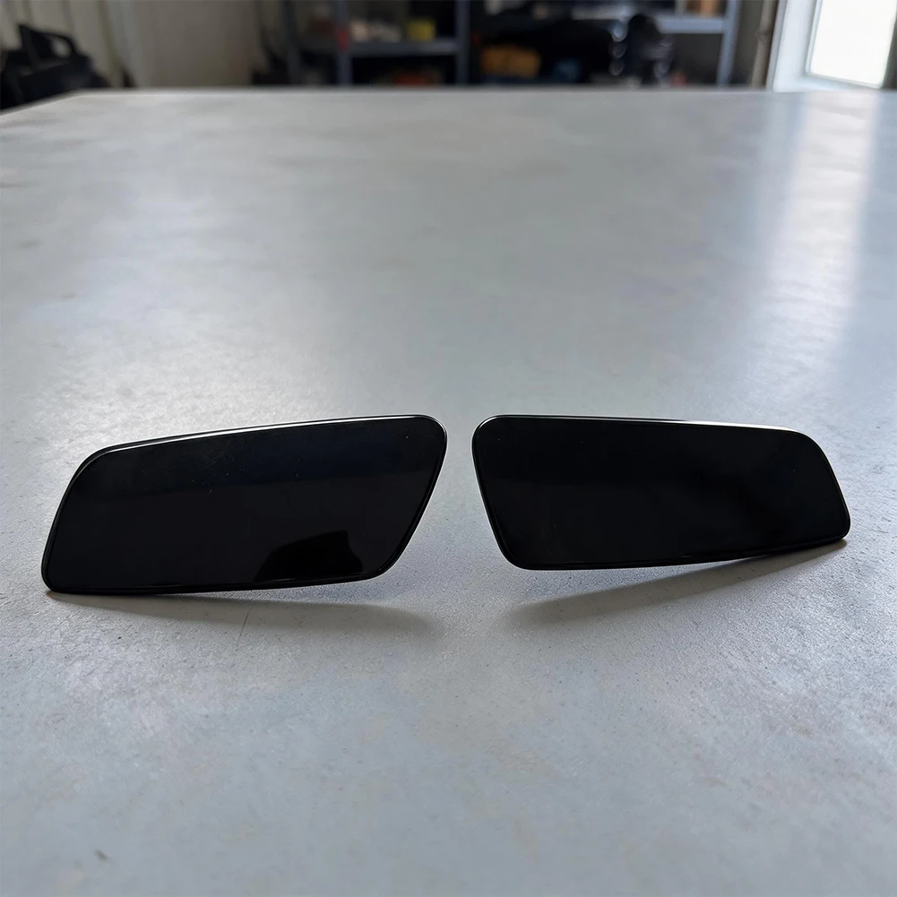 ABS Plastic Headlight Washer Cover Set 2pcs for Volvo For S90 For V90 2016 through 2021 Front Bumper Installation