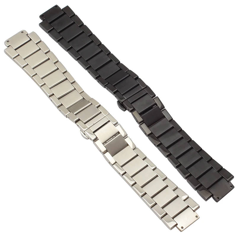 High Quality Solid Stainless Steel Watch Band for Hublot Big Bang Classic Fusion Yubo Men Women Watchband Bracelet24*17 27*19MM