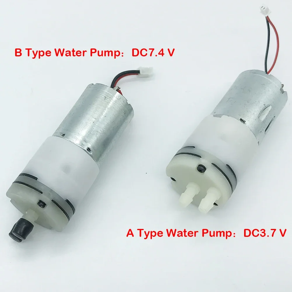 1PCS Micro 370 Water Pump DC 3.7V 5V 7.4V 660ML/Min Carbon brush Diaphragm Self-priming USB Small Pump