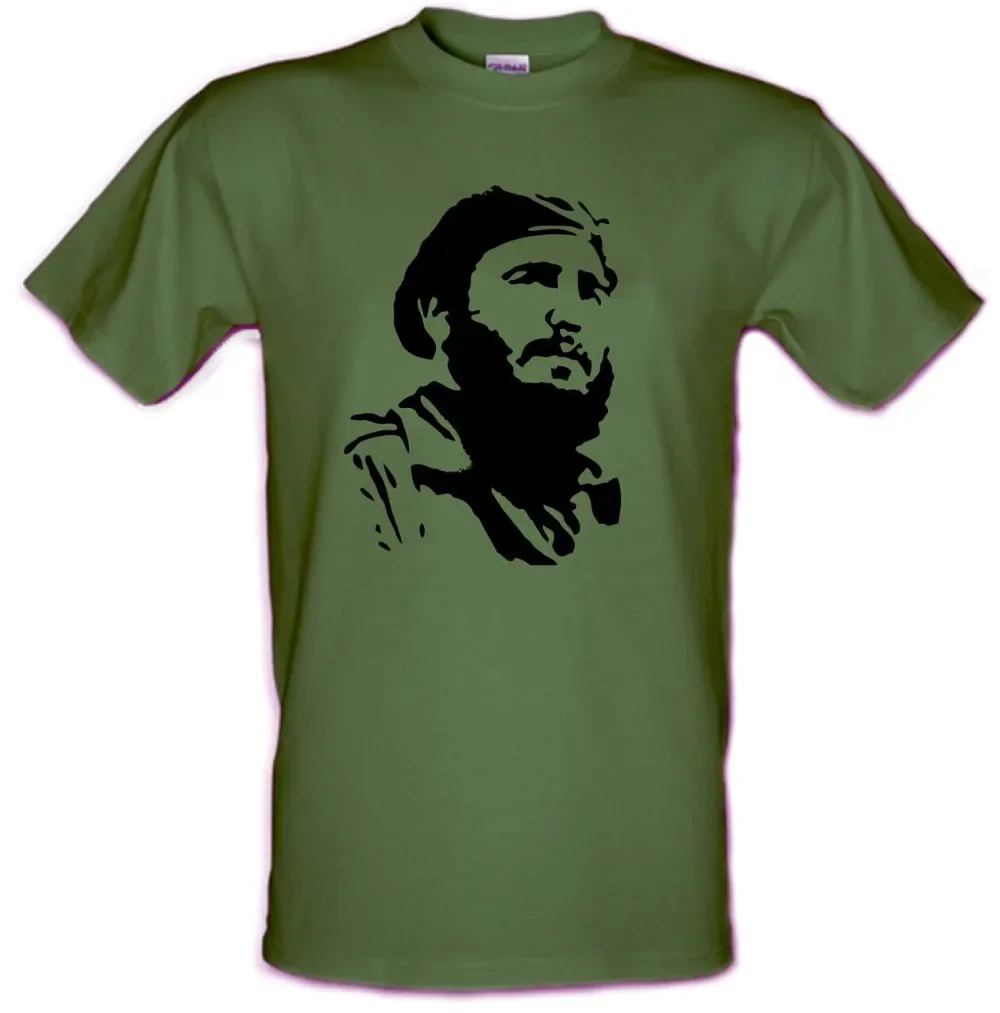 Fidel Castro Cuba Revolution Communist T Shirt Discount 100 % Cotton for Men'S Shirts Homme Novelty Men Hip Hop Street T-Shirt