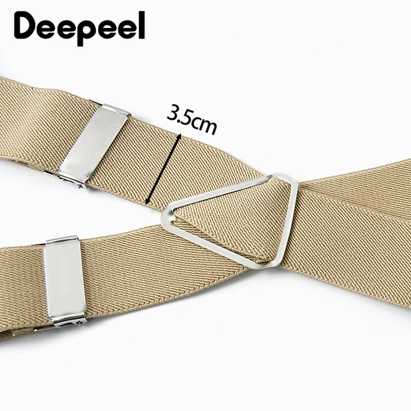 1 шт. 3,5*120 см мужские подтяжки металлические 4 зажима карабин пряжка регулируемый ремень для взрослых мужские подтяжки бандаж брюки аксессуары