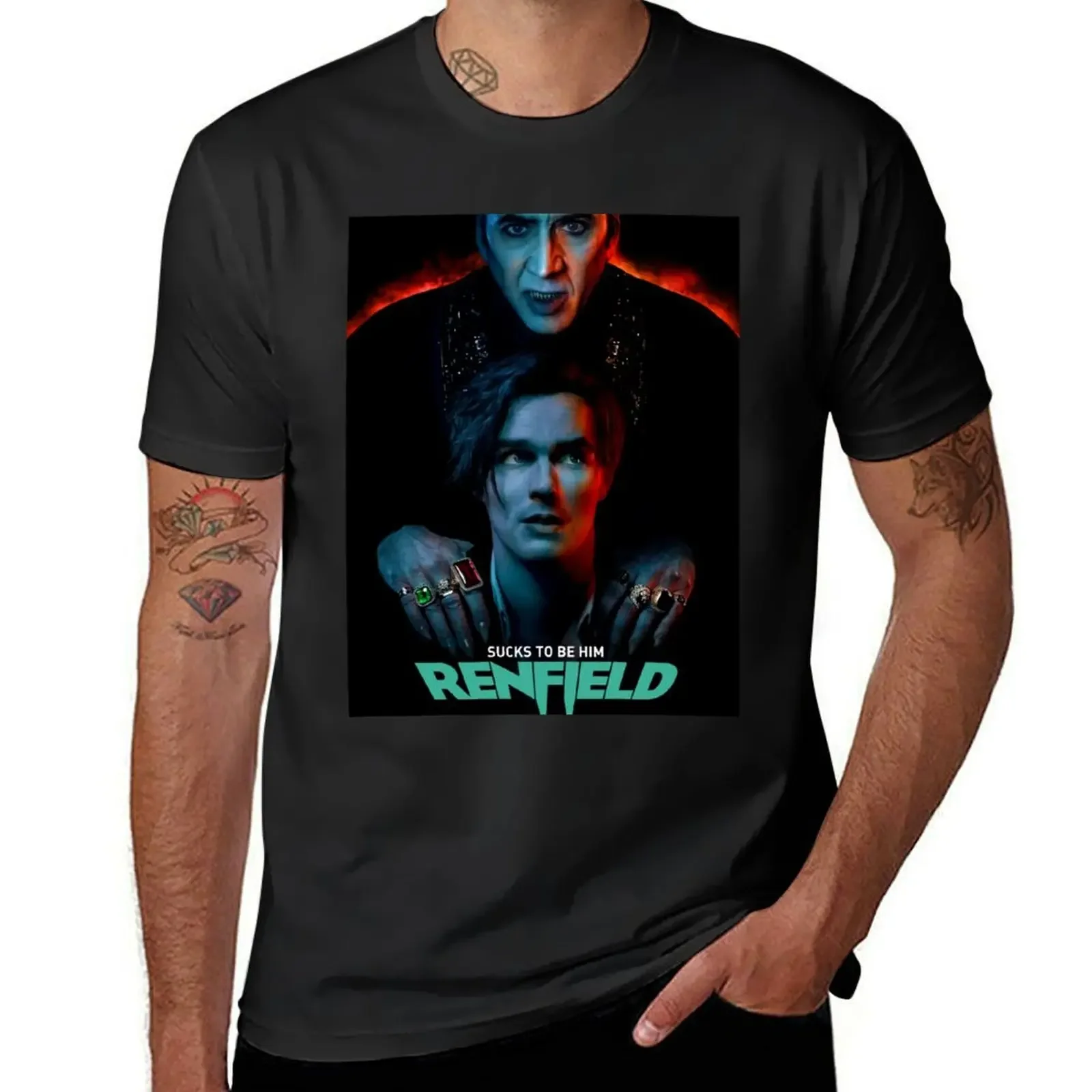 Renfield T-Shirt blacks customizeds vintage tees Men's cotton t-shirt