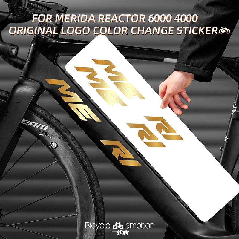 

For MERIDA Reacto 6000 4000 Road Bike Down Tube Logo Stickers Frame Wraps Refresh Look Protect Paint Bike Decor Stickers
