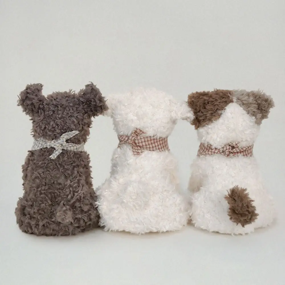 Cat Lamb Farm Animals Interactive Fluffy Stuffed Dog Cat Lamb Doll Soft Collection Curly Haired Dog Doll Birthday Parties