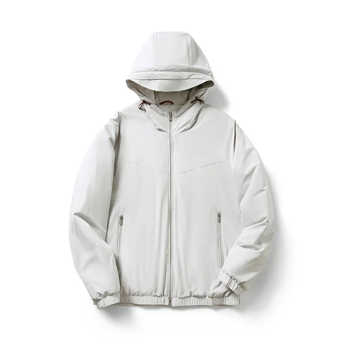 Jaet di cotone con cappuccio casual da uomo di fascia alta riempito di lana di seta per l'autunno e l'inverno Faionable Urban Sle Long Sve Zi...