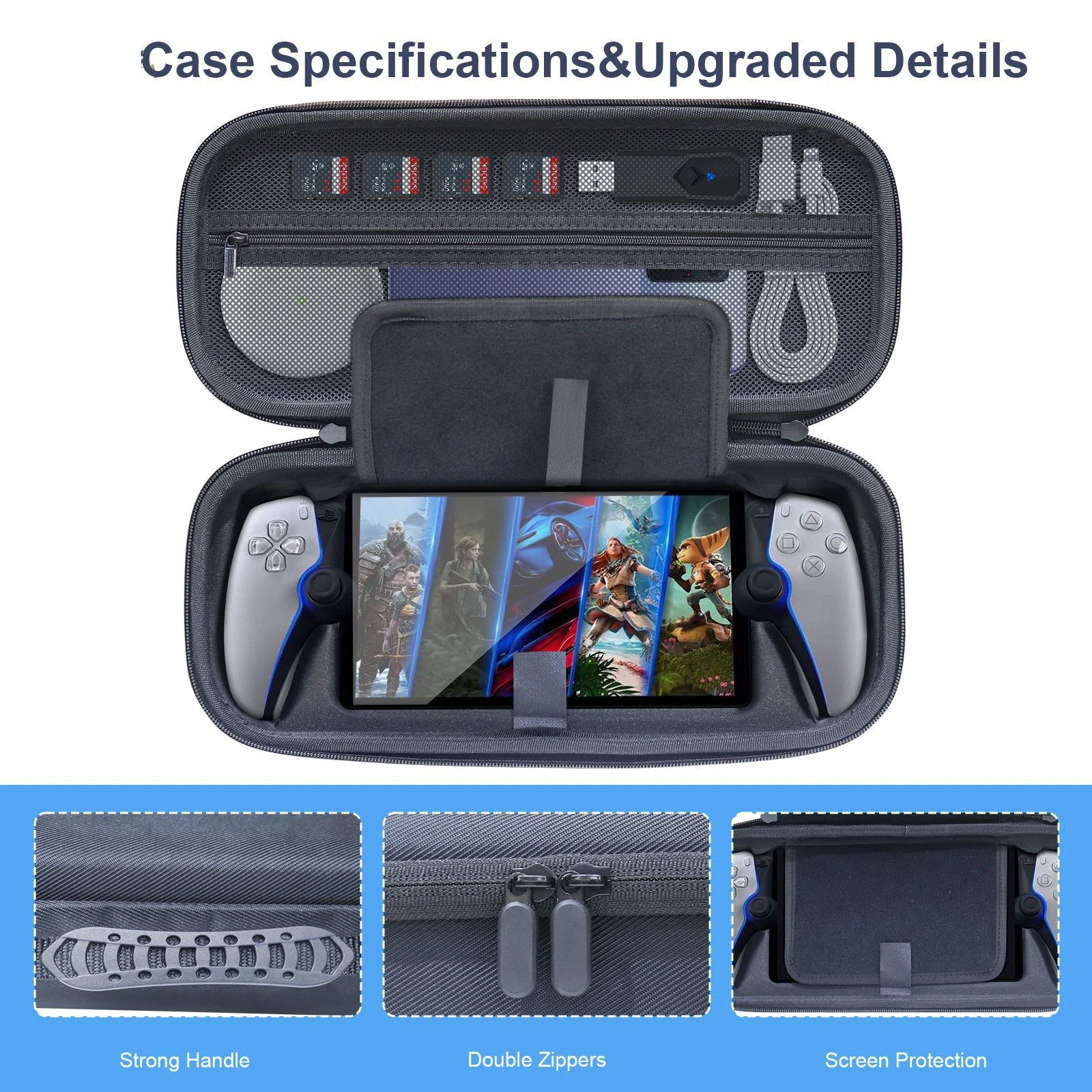 

for PlayStation Portal console EVA hard case drop protection storage bag