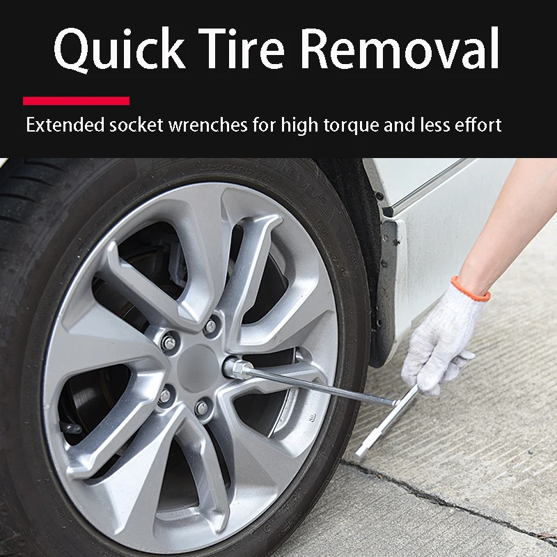 6-19mm T-Style Socket Wrench Mechanics's Driver Repair Socket Set Car Mechanical Workshop Tools Hex Wrench Hand Tools Nut Key