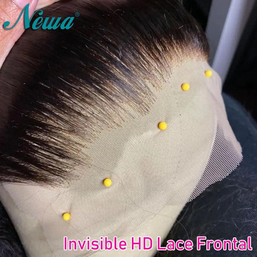 Newa Hair 13x6 HD Lace Frontal Closure Straight Hair Ultra Fitted HD Lace Melt Skins 5x5/7x5/9x6 HD Lace Closures Pre Plucked