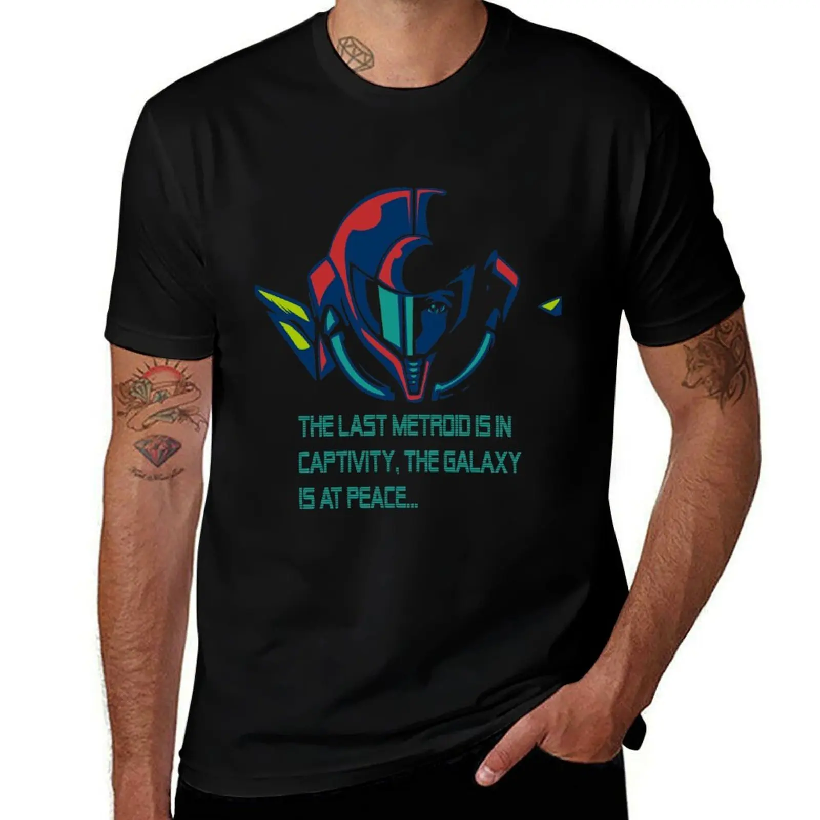 SUPER METROID DEBRIEFING T-Shirt Casual Street Style Short Sleeve Tee T-Shirt
