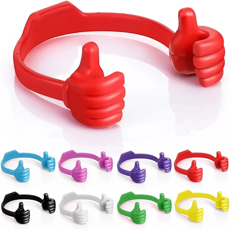 Portable Thumbs Up Mobile Phone Stand Desktop Universal Lazy Tablet Bracket Flexible Smartphone Holder For iPhone Realme Redmi