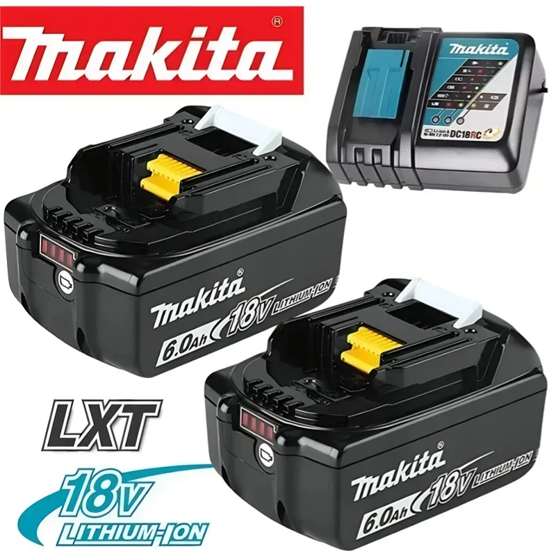 

▪️▫️100% Genuine Makita 6Ah for Makita 18V Battery BL1830B BL1850B BL1860B BL1815B Replacement Lithium Battery*️⃣⏺️
