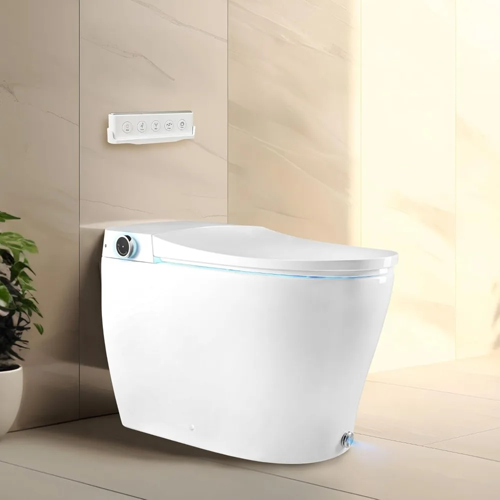 6000 Series Intelligent Bidet Japanese Toilet Combination – Hands-Free Open/Close toilet and bidet – Instant Heated Water, Dryer