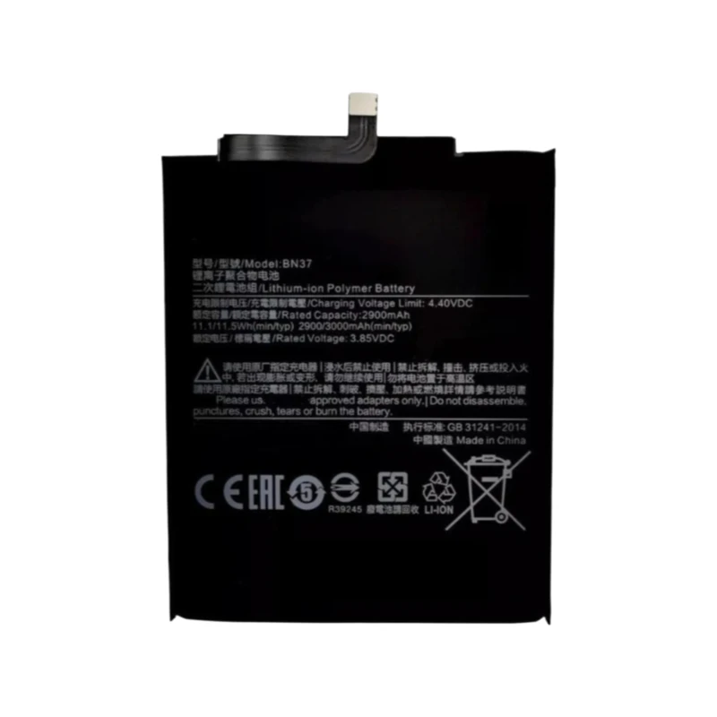 For Xiaomi Redmi 6  Redmi 6A  Redmi6 Phone BN37 3.85V 2900mAh Mobile Phone Replacement Batteries