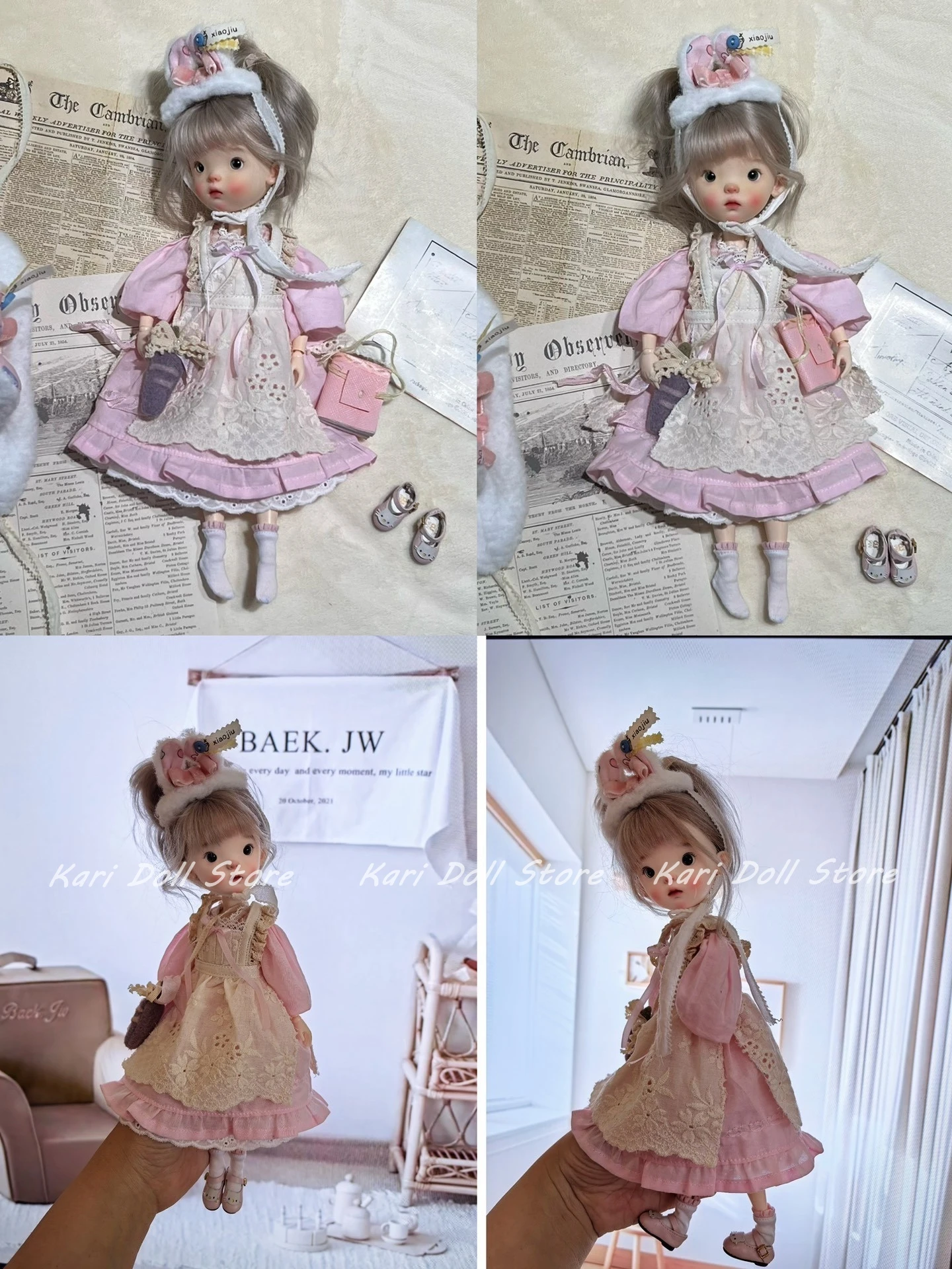 

Kari Doll Одежда и юбки весенний розовый костюм с юбкой кролика Landazz Landoudou ob24 ob22 Кукла