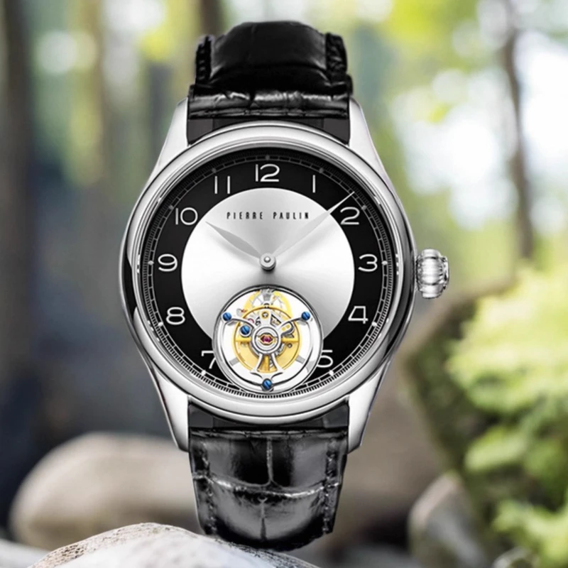 

Легкие роскошные мужские механические часы с быстрым поворотным турбийоном, изысканные деловые ручные механические часы