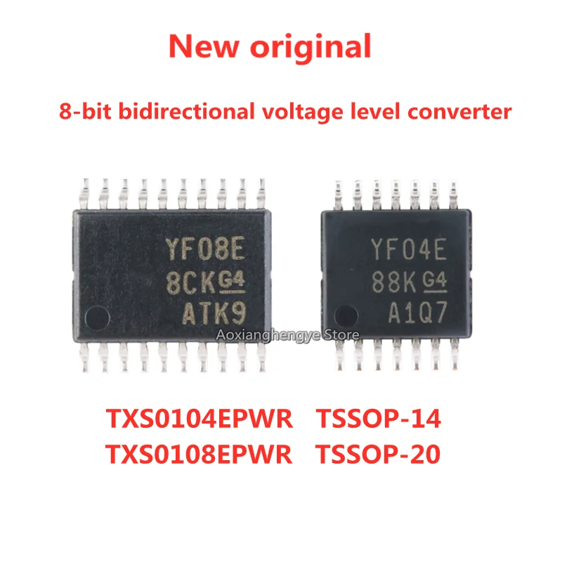 10PCS TXS0104EPWR YF04E TSSOP-14 TXS0108EPWR YF08E TSSOP-20 8-bit bidirectional voltage level converter