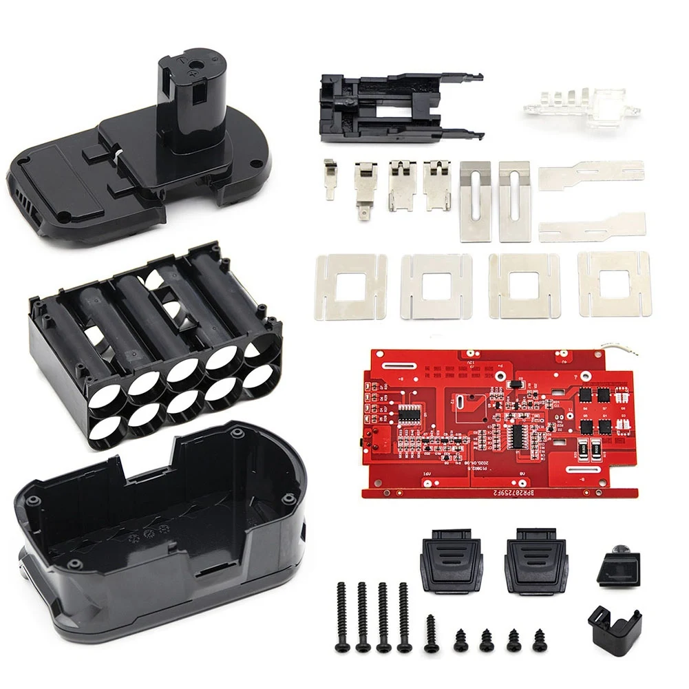 

P108 Li-Ion Battery Plastic Case+Protection Circuit Board Kit 10 Core for 18V P103 P118 BPL-1815 1820G ONE+