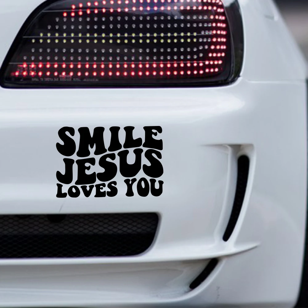 Car Stickers Christian Christ Car Vinyl Decal Waterproof Creative Vinyl Films Decorative Decals Auto Exterior Accessories