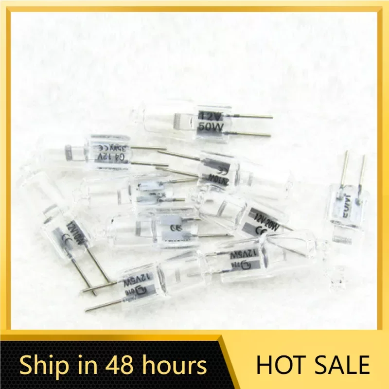 10pcs G4 Halogen Lamp Bulbs 12V 2900K 5W 10W 20W 30W 50W Halogen Lamps 2 Pin Light Bulb For Fragrance Light Ceiling Lamp