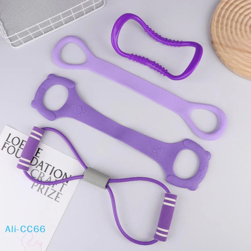 

【C】Sports Fitness Equipment Women Neck Exercise, Stretching Resistance Band Yoga Pilates Circle Yoga And Fitness Accessories