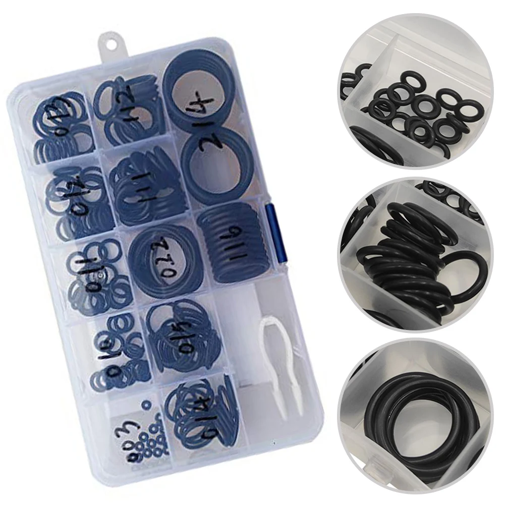 170pcs Scuba Diving Rubber Seal Tank Valve Hose Regulator Seal Rings Repair Tools Parts Scuba Diving Accessories Replace Kits