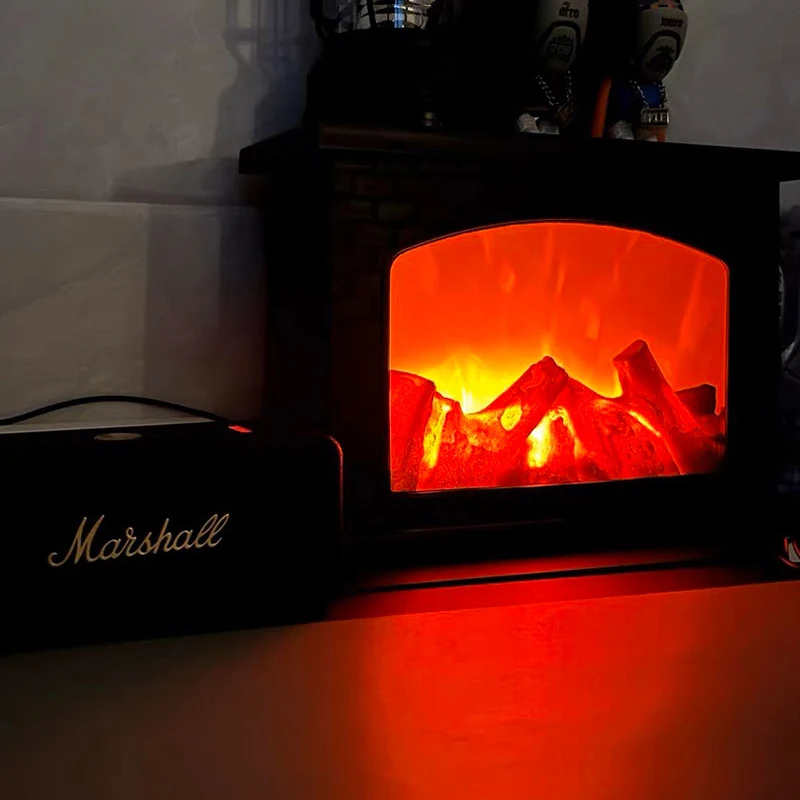 LED Simulation Flame Lamp Novelty Lighting Retro Atmosphere Lamps Interior Decoration Fireplace Light Creative Ornaments Hot