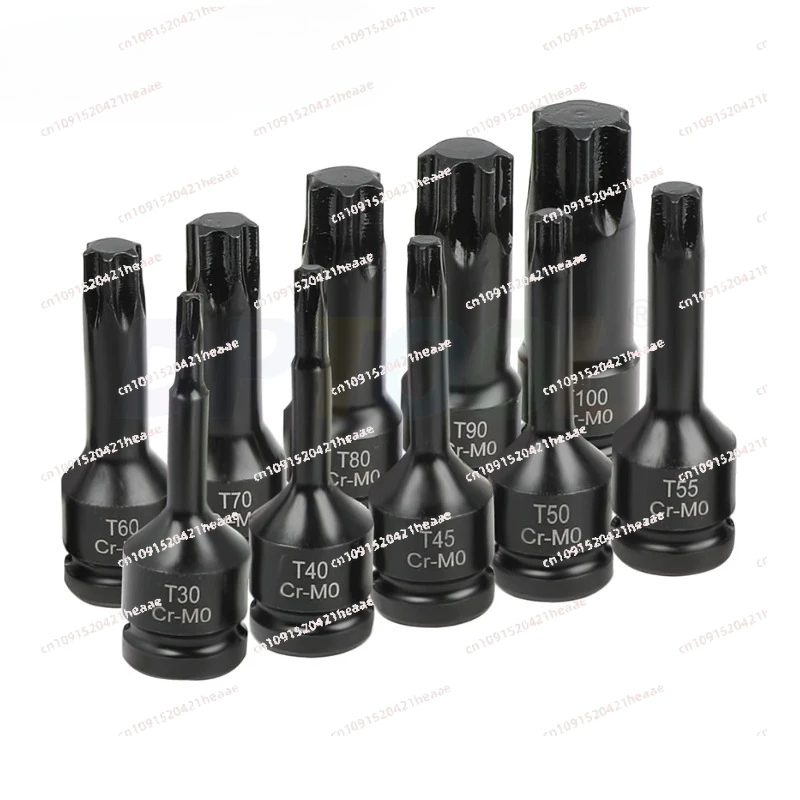Suitable for 10pcs 1/2 Inch Drive Torx Star Bit Socket Sets  Socket  Set T30 T40 T45 T50 T55 T60 T70 T80 T90 T100 view 2