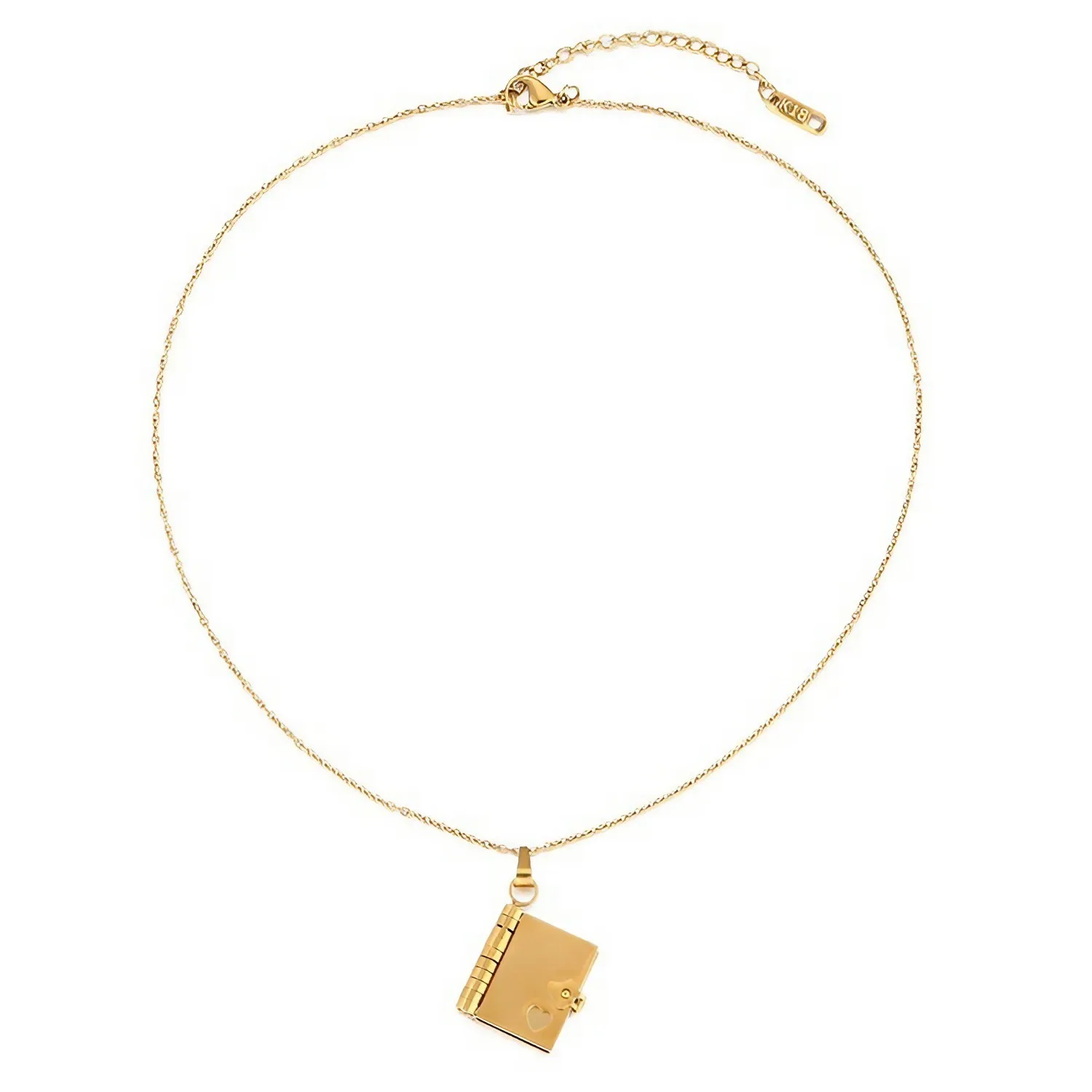 Customed Envelope Locket Necklace Chain can be opened pendant couple new personality temperament necklace clavicle chain