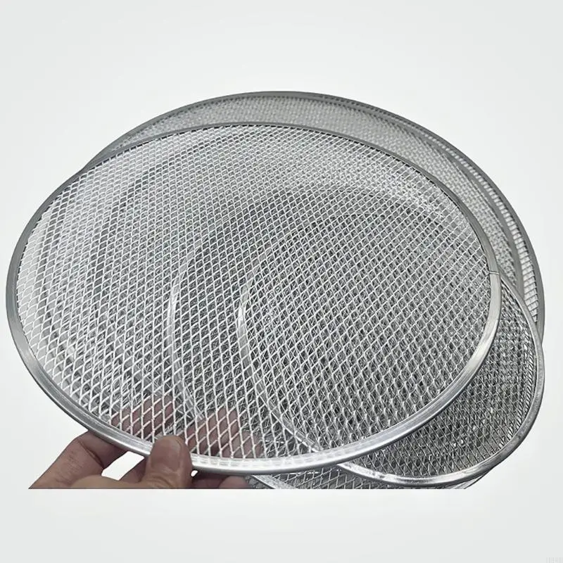 H8WB Aluminum Alloy Seamless Pizza Screen Nonstick Mesh Net Baking Tray Kitchen Tool