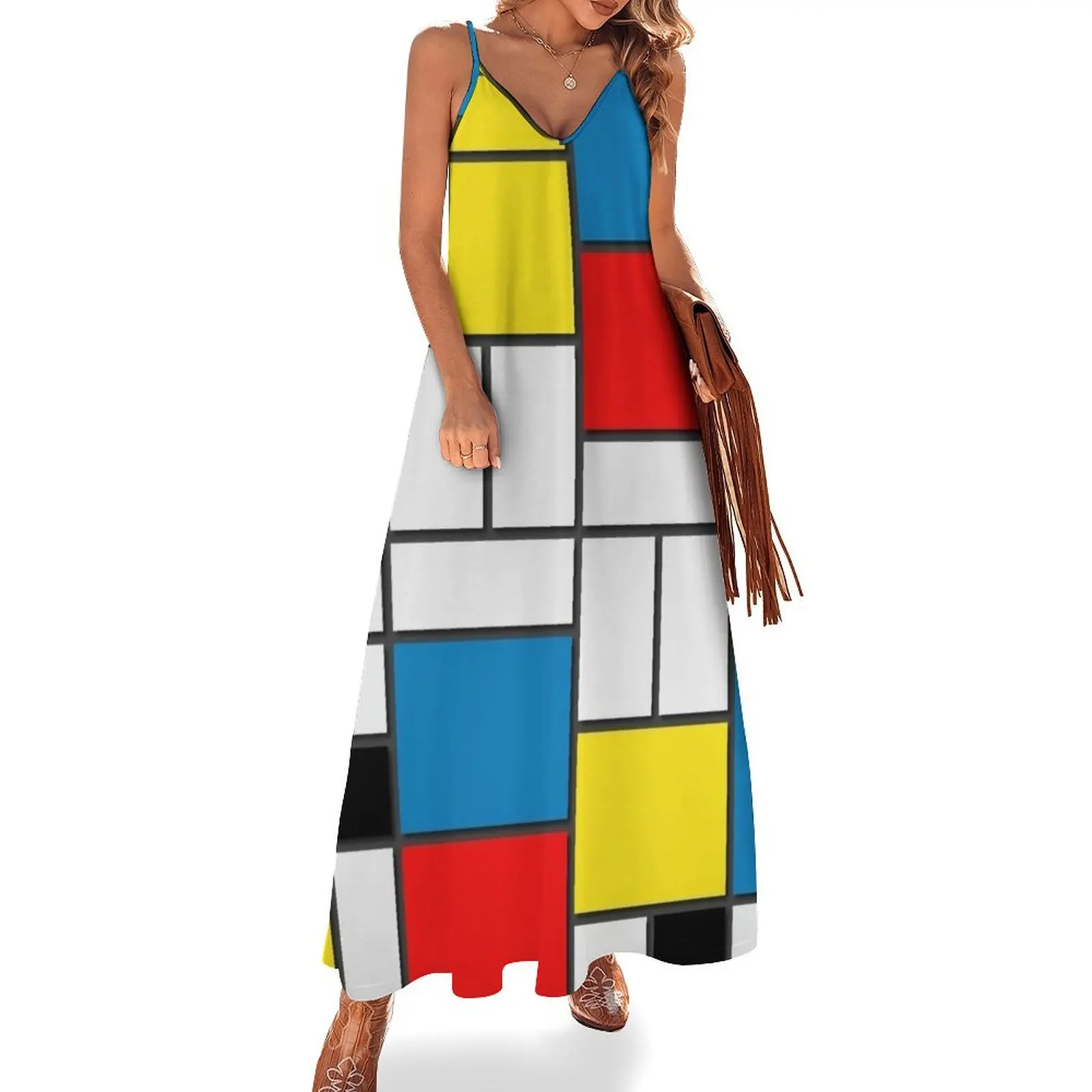 Piet Mondrian - Tableau Neo Plastic Sleeveless Dress Dresses gala women's clothing trend 2025 dresses for official occasions