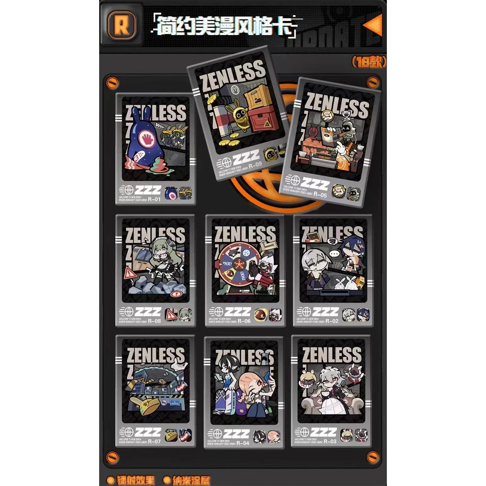 Zenless Zone Zero Collect Card Peripherals Von Lycaon Nekomiya Mana Character Laser Grating Card Doujin Toys And Hobbies Gift