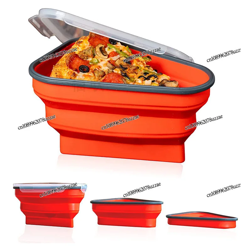 Pizza Crisper Pizza Pack Food Silicone, Folding, Sandwich, Food Storage Box