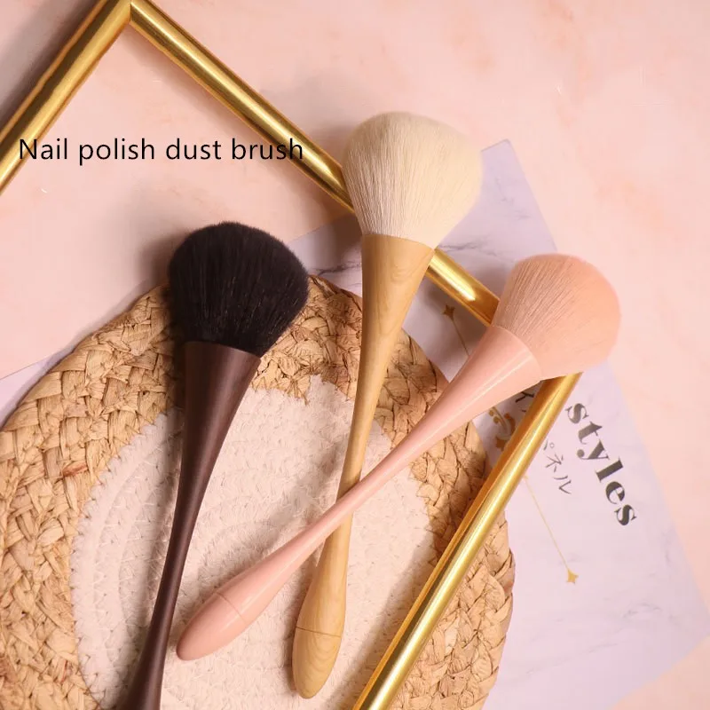 1PC Nail Cleaning Dust Brush for Manicure Japanese High Quality  Beauty Long Handle Brush Blush Powder Gel Nail Accessories Tool