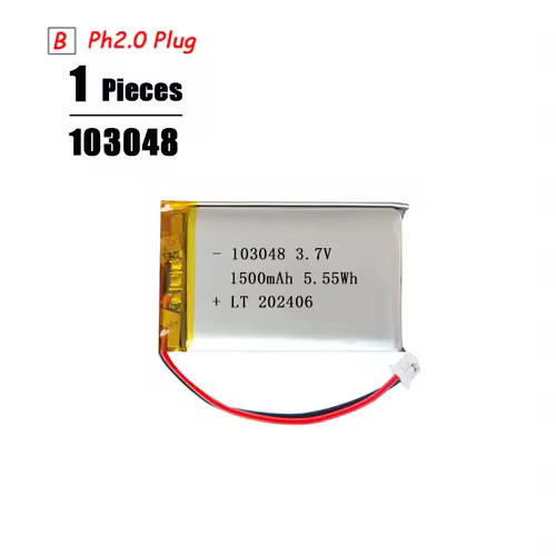 3.7V Lipo Battery Ph2.0 Plug Rechargeable Lithium Battery 3.7V For PS4 Humidifiers GPS Navigation  Bluetooth Speaker MP3 MP4 - Image 23