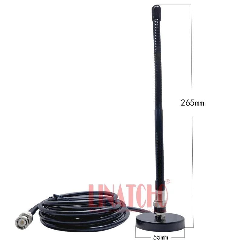 

BNC Male 27MHz Ham Radio Soft Whip CB Car Antenna with BNC Magnetic Base Adapter