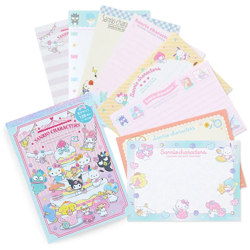 

Kawaii Sanrio Справочник Cinnamoroll Hello Kitty мультфильм милая девушка цветная страница записная книжка стикер книжка для студентов книга для сообщений