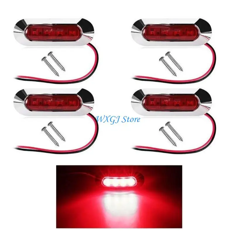 

37JE Upgraded LED Trailer RV Campers Side Marker Clearance Lights Lamps Truck Marker Lights Front Rear Quick Fixing Lamps