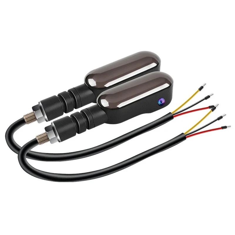 

2PCS Universal Motorcycle LED Turn Signal Color Projector Light Sequential Flashing Indicator Running Lights