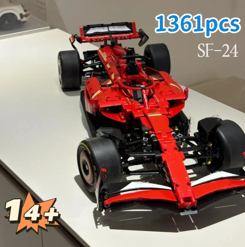 

Новое поступление, 1361 шт., техническая серия SF, RaceCar Champions 42207, суперкар, строительный блок, автомобильный комплект для взрослых, подарок на день рождения