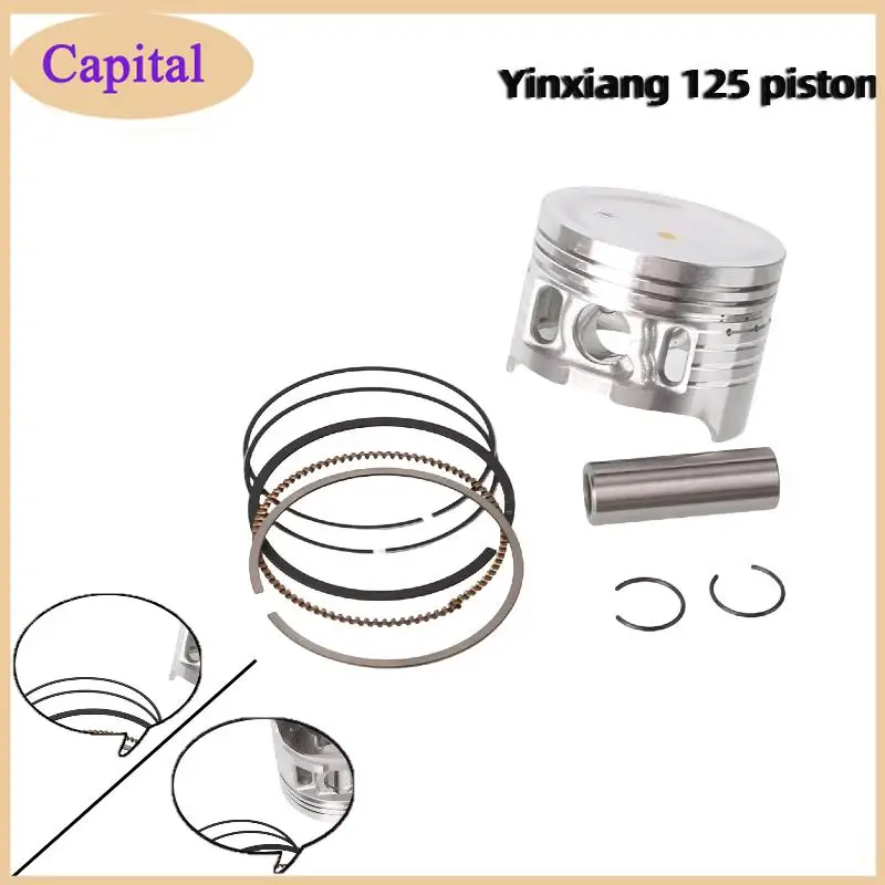 

Premium Piston Heat Resistant Stable Performance Fit Yinxiang 125cc Street Bike Dirt Bike Engine Accessory