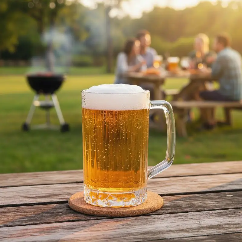 1PCS Acrylic Beer Mug 500ML Unbreakable Clear Plastic Beer Cup Shatterproof Drinking Glass Reusable Barware Beverage Water Juice
