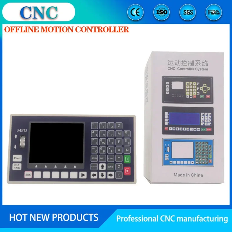 4-Axis CNC Motion System U Disk G Code Spindle Control Panel MPG Independent Lathe Milling Machine Controller