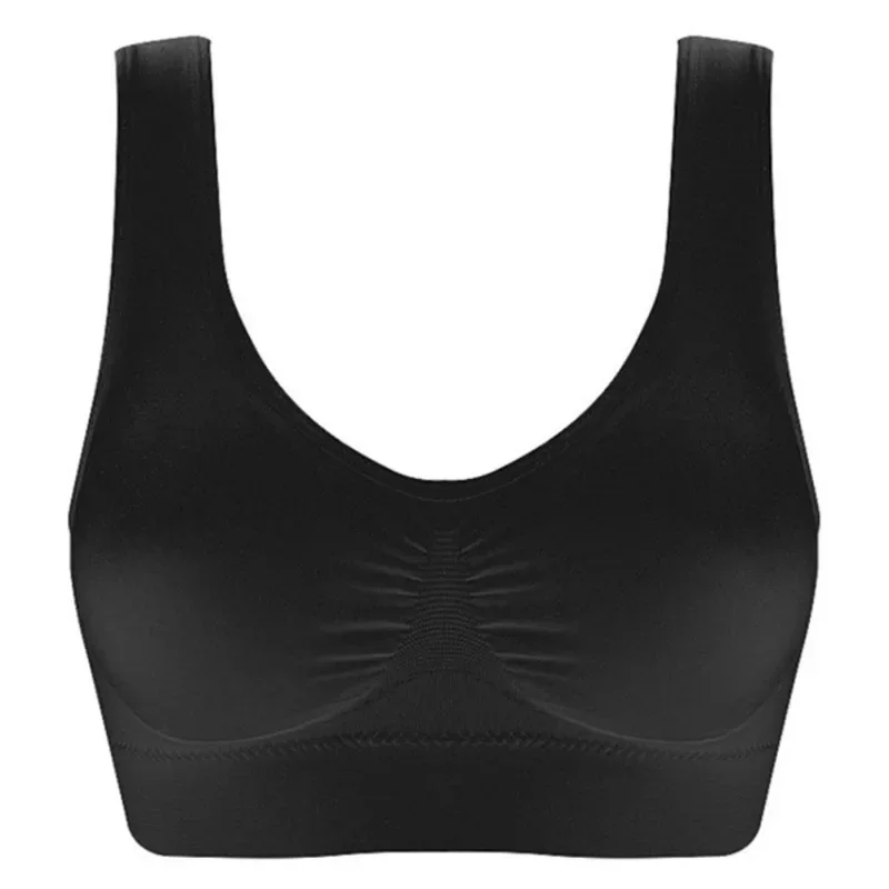 

Women'S Seamless Bra For Women Crop Top Black Vertical Stripe Breathable Sports Bra Fitness Tube Tops Yoga Underwear Sports Bra