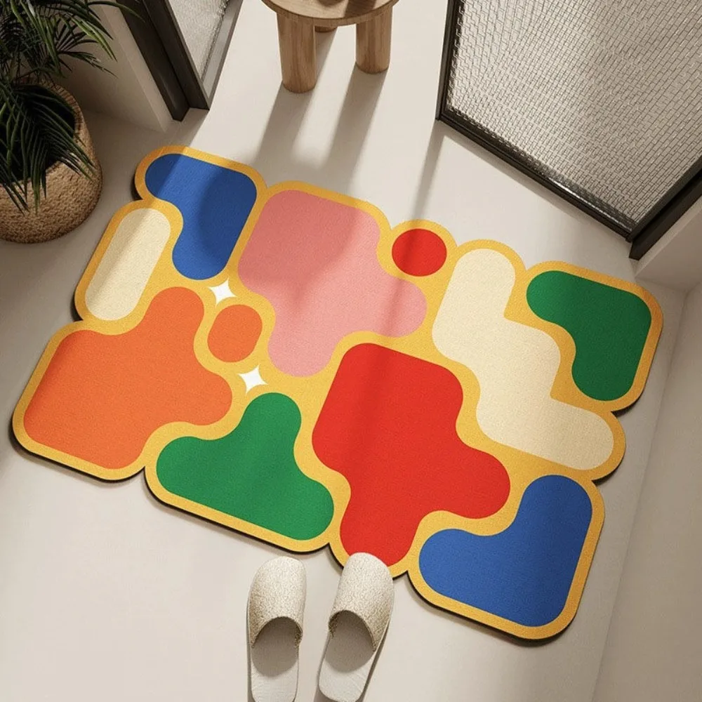 

Quick Dry Bathroom Mats Anti-Slip Design Durable Material Non-slip Mats Absorbent Surface Soft Texture Water-absorbent Mats
