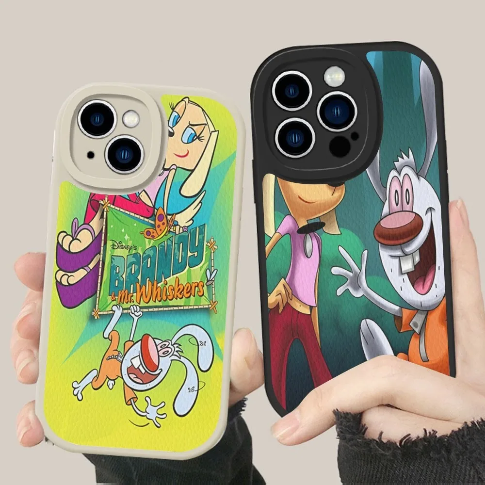 Чехол для телефона из жесткой кожи с изображением бренди и мистера Диснея для iPhone 14 13 12 Mini 11 14 Pro Max Xs X Xr 7 8 Plus