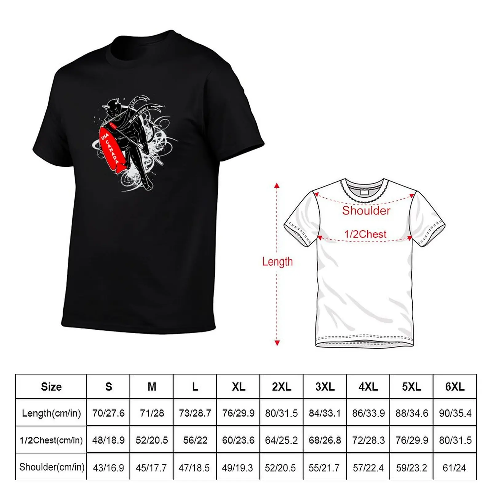 Special Service Force Black Devil T-Shirt Lightweight Running Sports T-Shirt