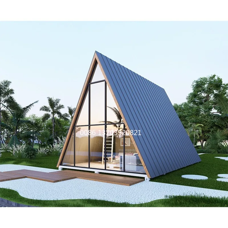 Hotel Mewah Perumahan Kayu Populer Rumah Kecil Modular Rumah Prefab di Hutan