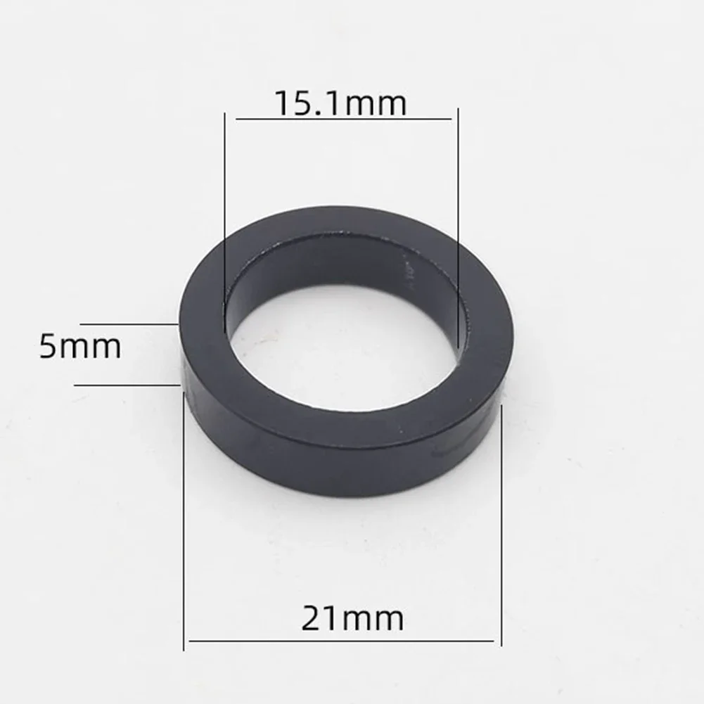 Bicycle Thru Axle Washer 1 3g M12x3 7 5mm Black Aluminum Alloy Hubs Axle Flat Conical Washers Thru Axle Washer