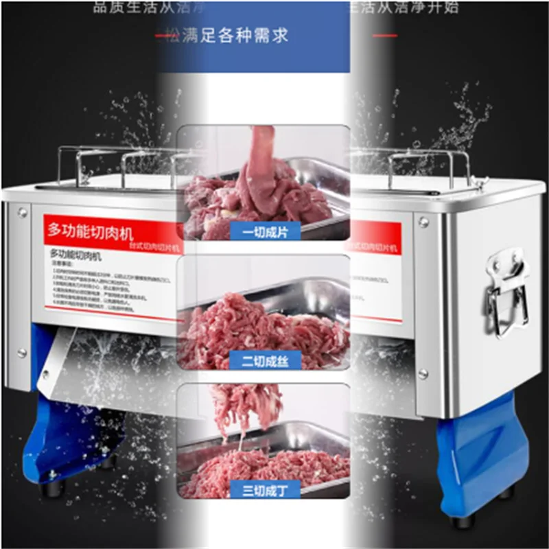 Commercial Meat Slicer Shredder Mincer Desktop Meat Cutting Machine For Sale